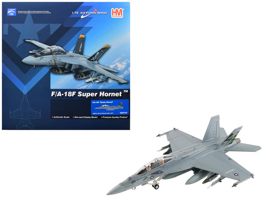 Boeing F/A-18F Super Hornet Fighter Aircraft "165875 Green Hornet VX-23 Salty Dogs NAS Patuxent River" (2011) United States Navy "Air Power Series" 1/72 T&y Diecast Model by Hobby Master