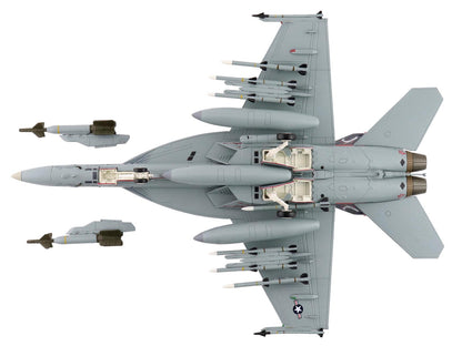 Boeing F/A-18E Super Hornet Fighter Aircraft "166817 VFA-136 Knighthawks USS Trumman" (2024) United States Navy "Air Power Series" 1/72 Diecast Model by Hobby Master