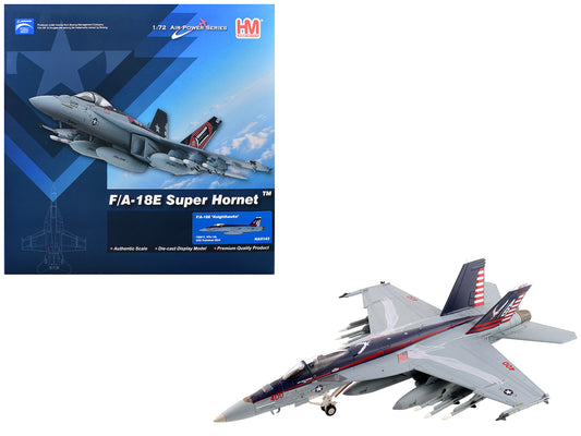 Boeing F/A-18E Super Hornet Fighter Aircraft "166817 VFA-136 Knighthawks USS Trumman" (2024) United States Navy "Air Power Series" 1/72 T&y Diecast Model by Hobby Master