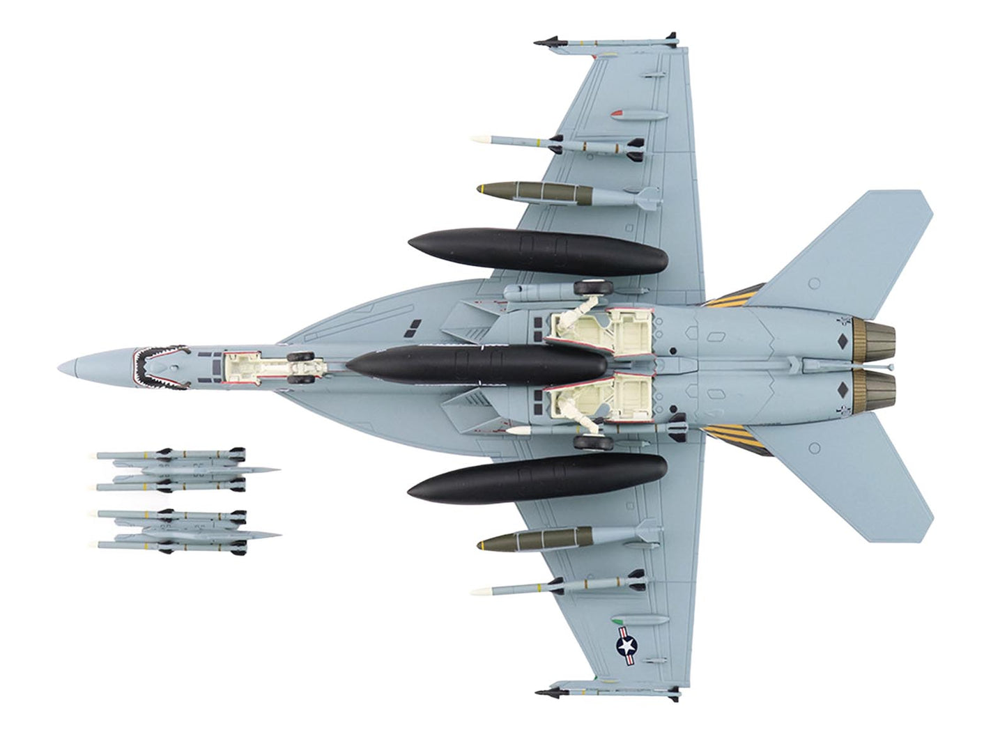 Boeing F/A-18E Super Hornet Fighter Aircraft "166828 VFA-151 Vigilantes USS Lincoln" (2021) United States Navy "Air Power Series" 1/72 T&y Diecast Model by Hobby Master