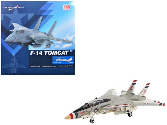 Grumman F-14A Tomcat Fighter Aircraft "Bicentennial Scheme VF-124" (1976) United States Navy "Air Power Series" 1/72 T&y Diecast Model by Hobby Master