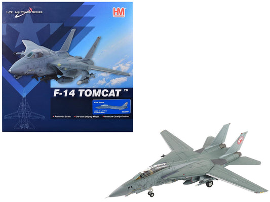 Grumman F-14A Tomcat Fighter Aircraft "VF-1 (with Optional Decals)" United States Navy "Air Power Series" 1/72 T&y Diecast Model by Hobby Master