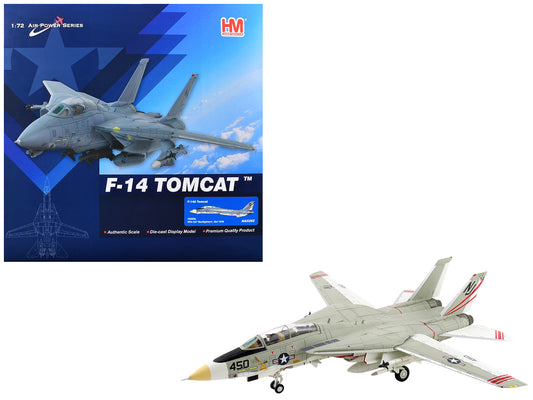 Grumman F-14A Tomcat Fighter Aircraft "VFA-124 Gunfighters" (1978) United States Navy "Air Power Series" 1/72 T&y Diecast Model by Hobby Master