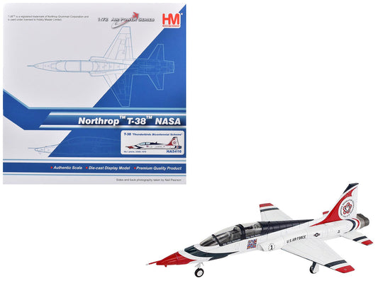 Northrop T-38 NASA Aircraft "#1 Thunderbirds Bicentennial Scheme" (1976) United States Air Force "Air Power Series" 1/72 T&y Diecast Model by Hobby Master