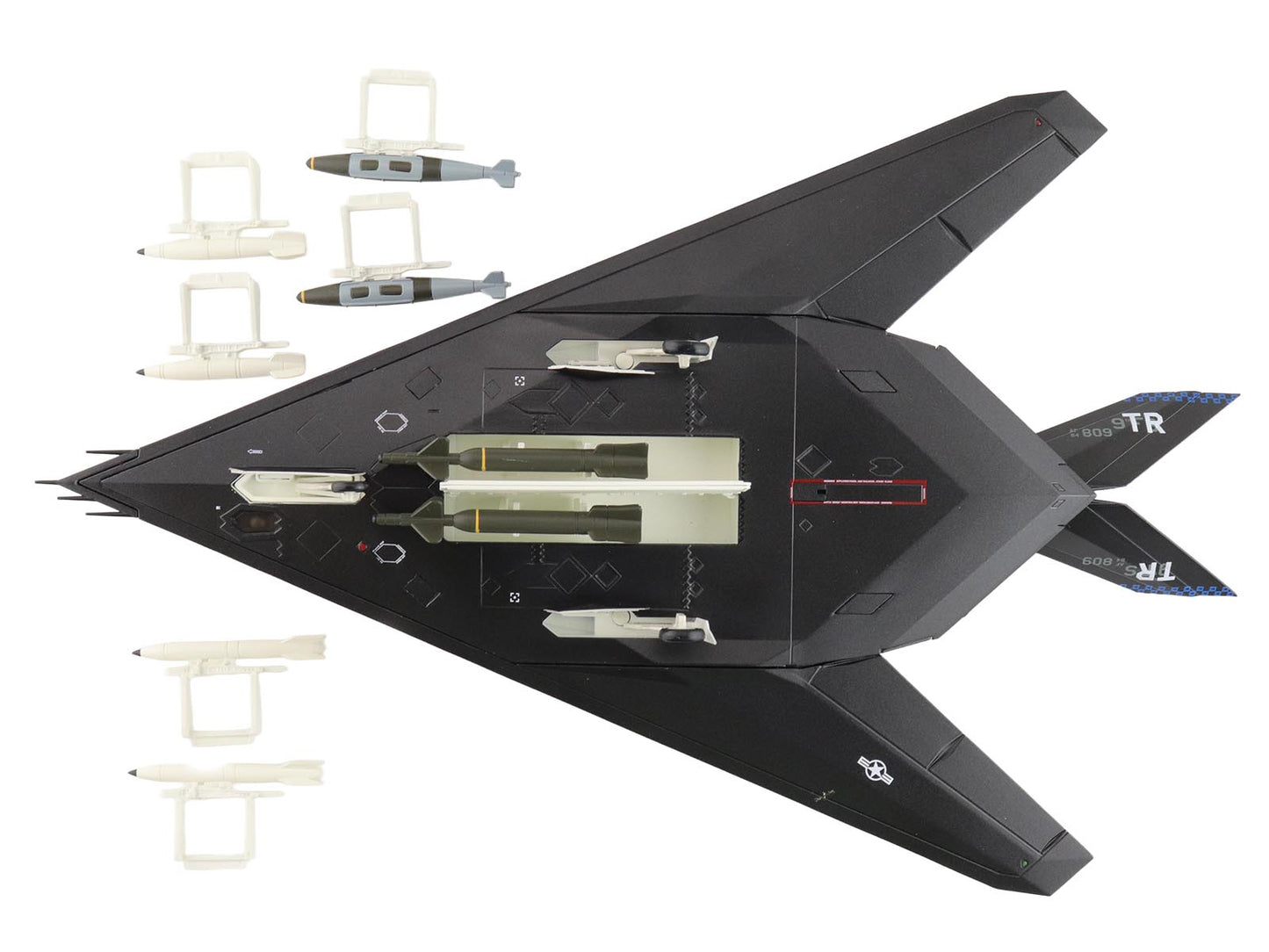 Lockheed YF-117 Nighthawk Stealth Aircraft "79-10782 410th FTS Edwards AFB" (2005) United States Air Force "Air Power Series" 1/72 T&y Diecast Model by Hobby Master