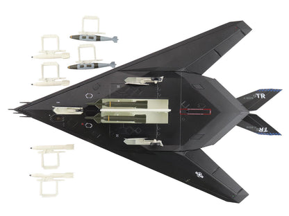 Lockheed YF-117 Nighthawk Stealth Aircraft "79-10782 410th FTS Edwards AFB" (2005) United States Air Force "Air Power Series" 1/72 T&y Diecast Model by Hobby Master
