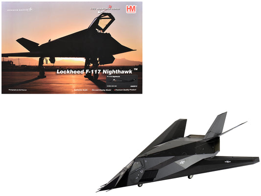 Lockheed F-117A Nighthawk Stealth Aircraft "84-0809" (2022) United States Air Force "Air Power Series" 1/72 T&y Diecast Model by Hobby Master
