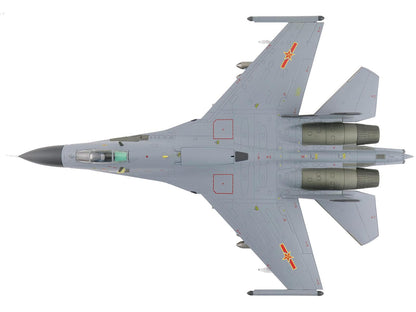 Shenyang J-11A Fighter Aircraft "40547 Golden Helmet" (2014) People's Liberation Army Air Force with 1/8 Scale Golden Helmet "Air Power Series" 1/72 Diecast Model by Hobby Master