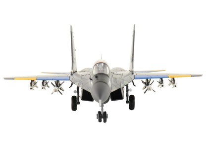 Mikoyan MIG-29 Fulcrum Aircraft "Ghost of Kyiv 40th Tactical Aviation Brigade Vasylkiv Air Base" (2023) Ukrainian Air Force "Air Power Series" 1/72 Diecast Model by Hobby Master