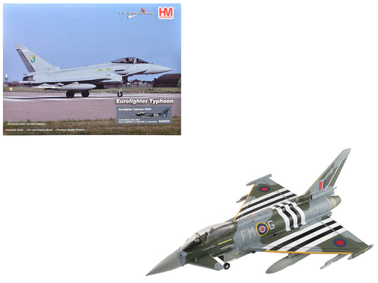Eurofighter Typhoon FGR4 Fighter Aircraft "ZJ913 FM-G" (2024) British Royal Air Force "Air Power Series" 1/72 T&y Diecast Model by Hobby Master