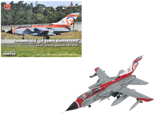 Panavia Tornado IDS Aircraft "43+97 WTD-61 50 Years Royal International Air Tattoo" (2024) German Luftwaffe "Air Power Series" 1/72 T&y Diecast Model by Hobby Master