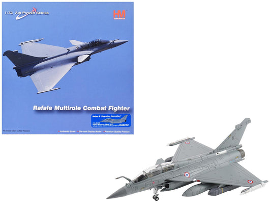 Dassault Rafale B Fighter Aircraft "113-IE/330 Libya" (2011) French Air Force "Air Power Series" 1/72 T&y Diecast Model by Hobby Master