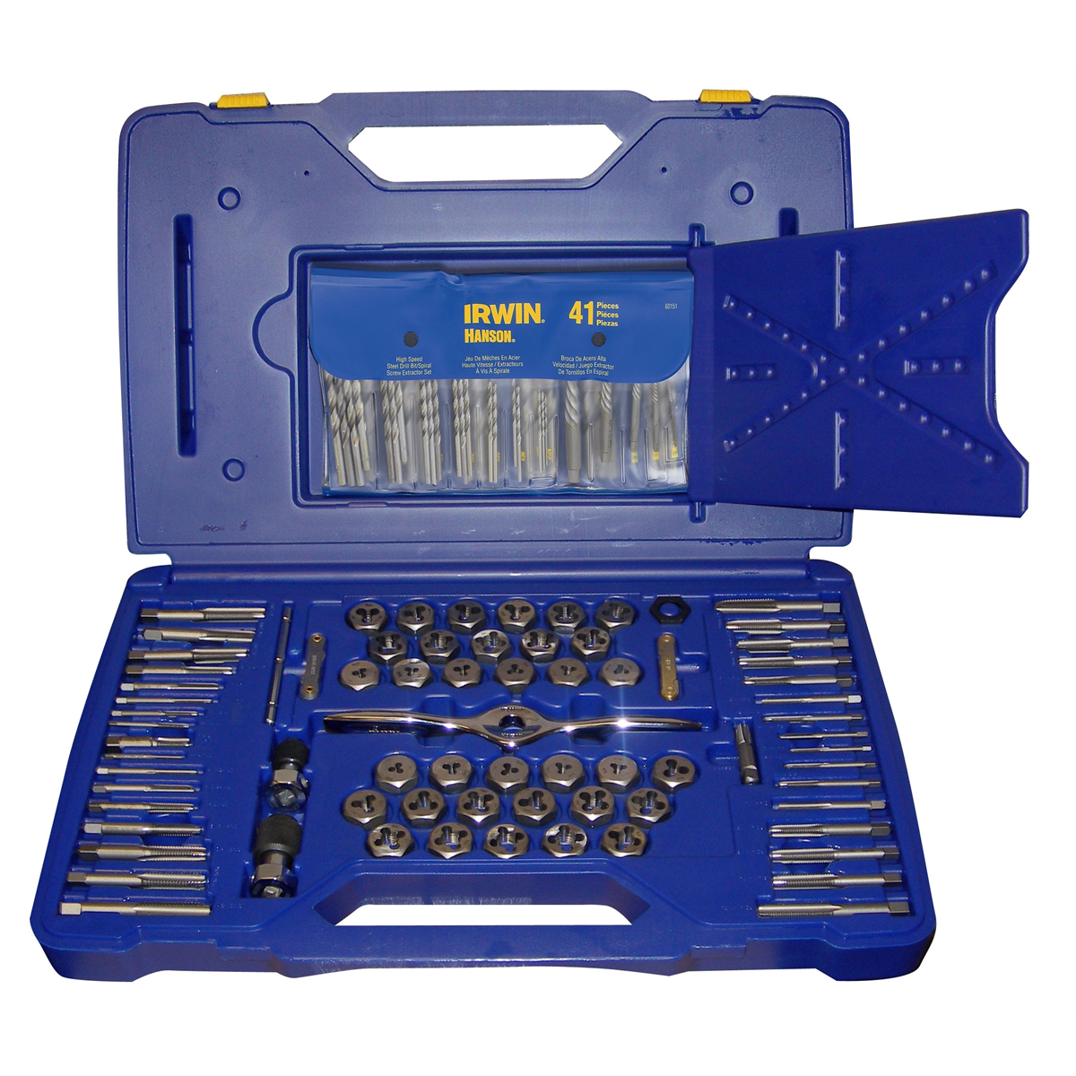 Hanson 116 PIECE TAP/DIE/DRILL DELUXE SET w/PTS HANDLE