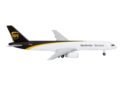 Boeing 757-200F Commercial Aircraft "UPS Worldwide Service" (N475UP) White with Brown Tail 1/500 Diecast Model Airplane by Herpa