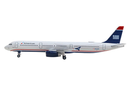 Airbus A321 Commercial Aircraft American Airlines Gray Blue Tail 1/500 Diecast