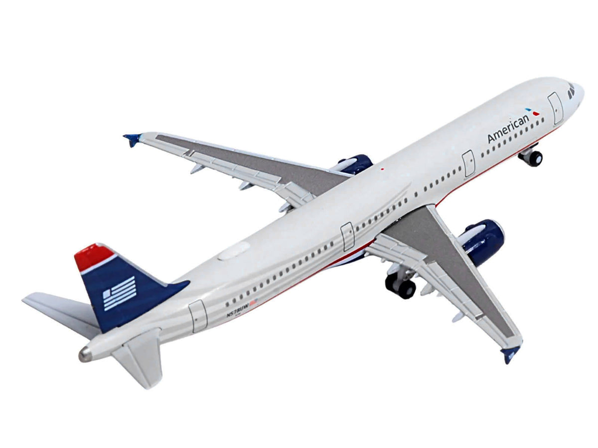 Airbus A321 Commercial Aircraft American Airlines Gray Blue Tail 1/500 Diecast