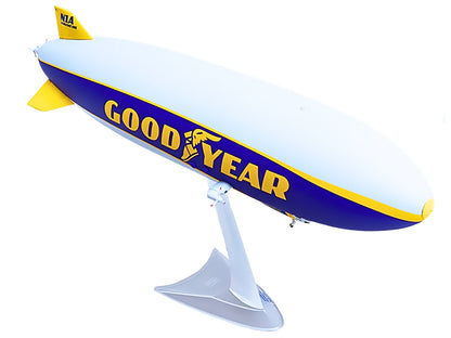Zeppelin NT Aircraft "Goodyear Blimp - Wingfoot One" (N1A) Gray and Blue with Yellow Stripes 1/200 Diecast Model by Herpa