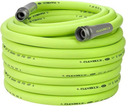 FlexzillaÂ® Garden Hose 3/4" x 100' 3/4" - 11 1/2 GHT Fittings ZillaGreenÂ®