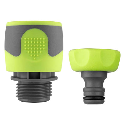Flexzilla Garden Hose Quick Connect Fittings Coupler Plug Kit (2 Piece)