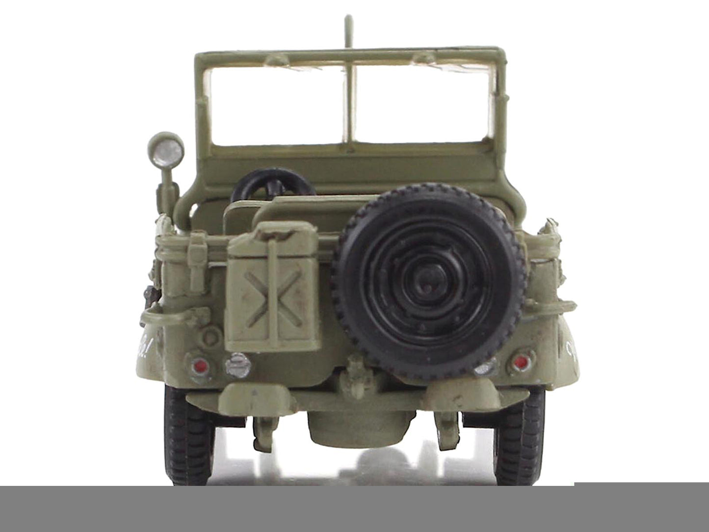U.S. 1/4 ton Military Vehicle Olive Drab "Gen. George Patton US 3rd Army War Eagle" (1945) United States Army "Ground Power Series" 1/72 Diecast Model by Hobby Master