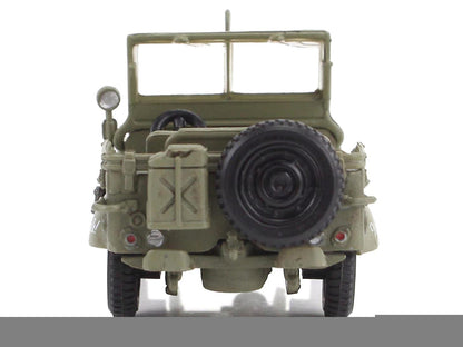U.S. 1/4 ton Military Vehicle Olive Drab "Gen. George Patton US 3rd Army War Eagle" (1945) United States Army "Ground Power Series" 1/72 Diecast Model by Hobby Master