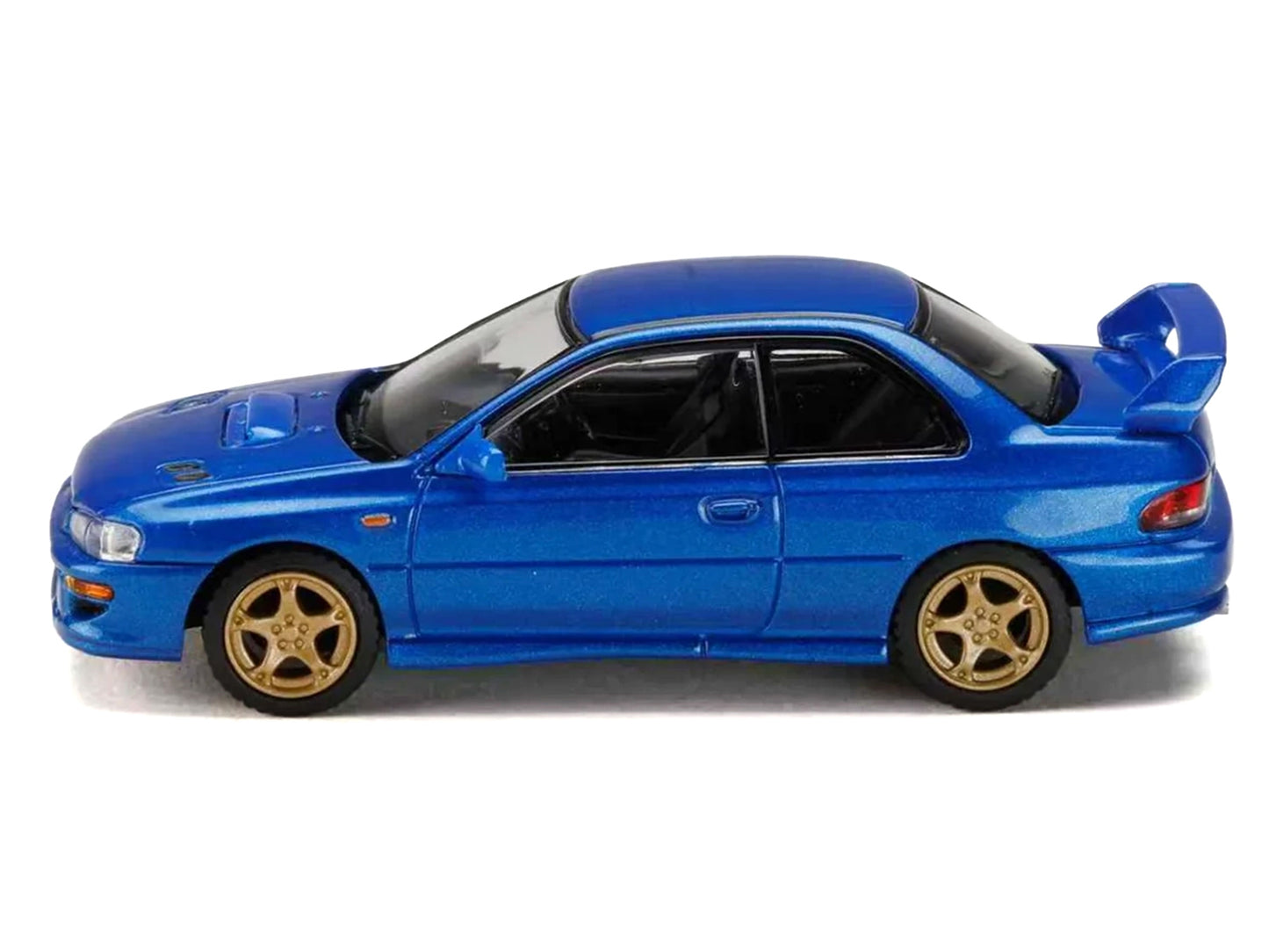 Subaru Impreza WRX Type R Sti Version V RHD (Right Hand Drive) Sonic Blue Mica "JDM64" Series 1/64 T&y Diecast Model Car by Hobby Japan