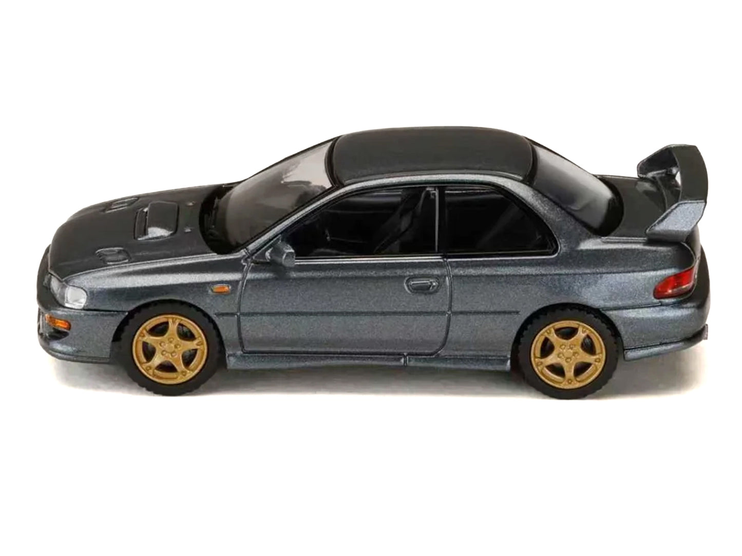 Subaru Impreza WRX Type R Sti Version V RHD (Right Hand Drive) Cool Gray Metallic "JDM64" Series 1/64 T&y Diecast Model Car by Hobby Japan