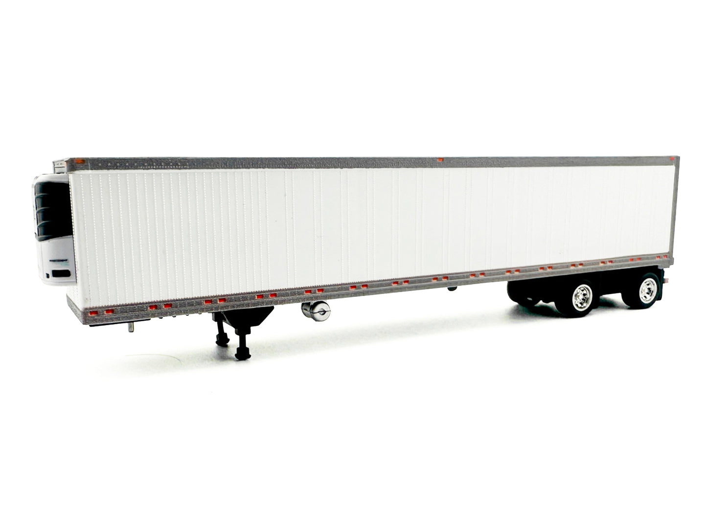 53' Spread Axle Refrigerated Trailer White 1/87 (HO) Plastic Model Car by HO Logistics