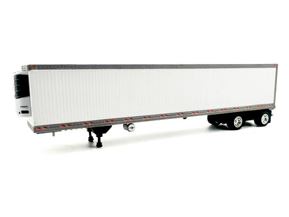 53' Spread Axle Refrigerated Trailer White 1/87 (HO) Plastic Model Car by HO Logistics