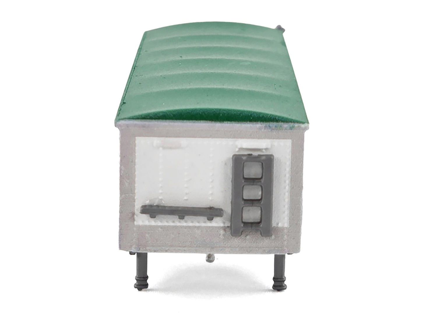 Covered Grain Trailer White with Green Tarp "Nutrena Feeds" 1/87 (HO) Plastic Model Car by HO Logistics