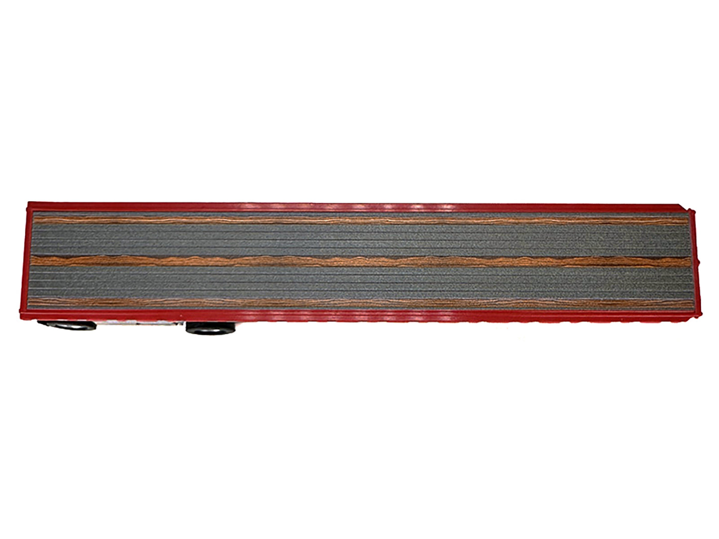 High Boy Spread Axle Flatbed Trailer Red 1/87 (HO) Plastic Model Car by HO Logistics