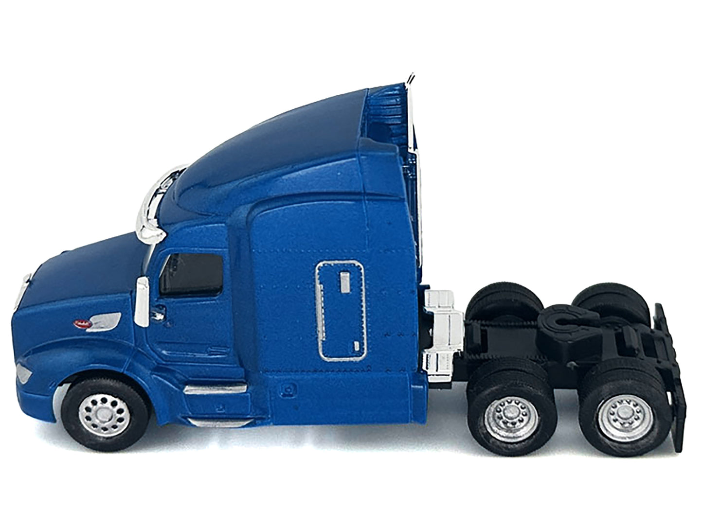 Peterbilt 579 Sleeper Cab Blue Metallic 1/87 (HO) Plastic Model Car by HO Logistics T&y