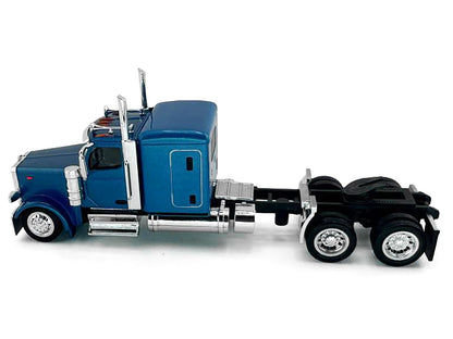 Peterbilt 589 Truck with 72 Inch Sleeper Blue Metallic 1/87 (HO) Plastic Model Car by HO Logistics T&y