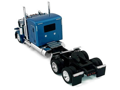 Peterbilt 589 Truck with 72 Inch Sleeper Blue Metallic 1/87 (HO) Plastic Model Car by HO Logistics T&y