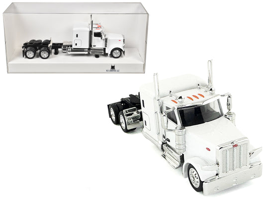 Peterbilt 589 Truck with 72 Inch Sleeper White 1/87 (HO) Plastic Model Car by HO Logistics T&y