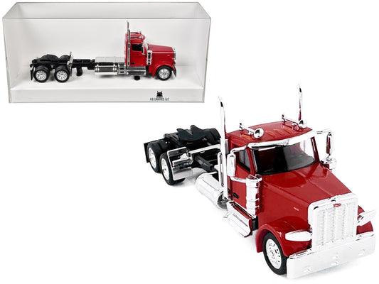 Peterbilt 589 2-Axel Day Cab Red 1/87 (HO) Plastic Model Car by HO Logistics T&y