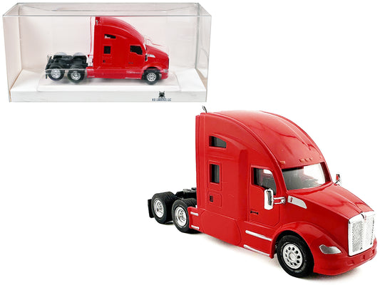 Kenworth T680 Sleeper Cab Red 1/87 (HO) Plastic Model Car by HO Logistics T&y