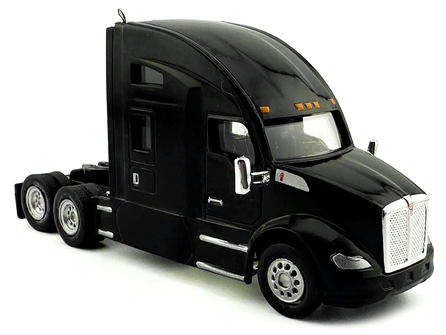 Kenworth T680 Sleeper Cab Black 1/87 (HO) Plastic Model Car by HO Logistics T&y