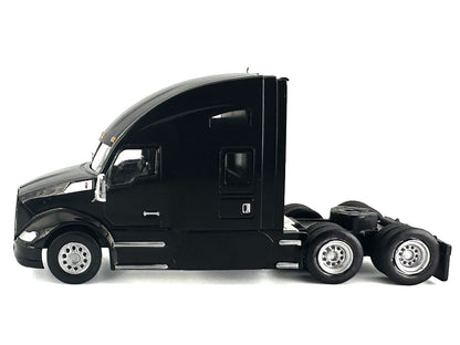 Kenworth T680 Sleeper Cab Black 1/87 (HO) Plastic Model Car by HO Logistics T&y