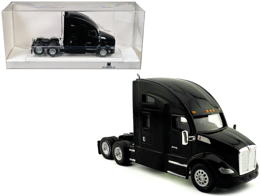 Kenworth T680 Sleeper Cab Black 1/87 (HO) Plastic Model Car by HO Logistics T&y