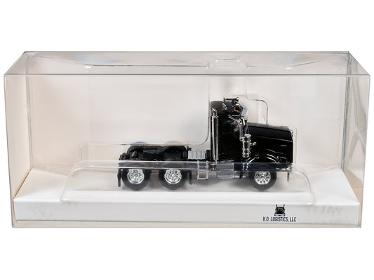 Kenworth T800 Day Cab Black 1/87 (HO) Scale Plastic Model Car by HO Logistics T&y