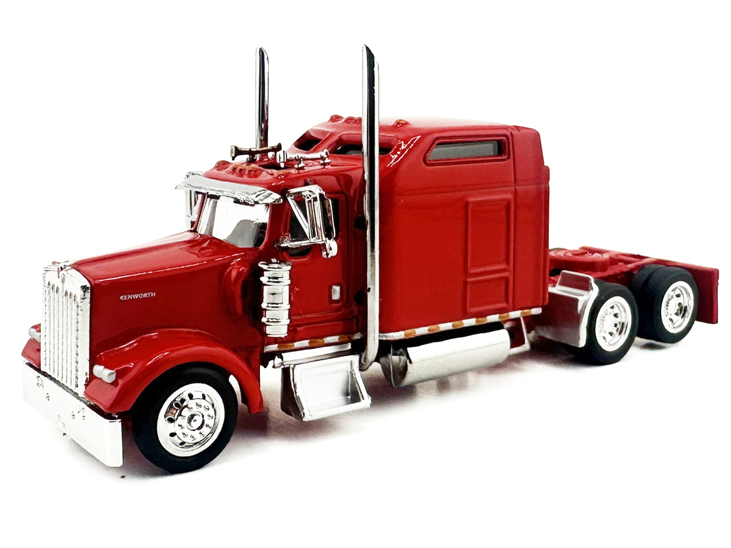 Kenworth W900L Truck Tractor with Sleeper Cab Red 1/87 (HO) Scale Plastic Model Car by HO Logistics