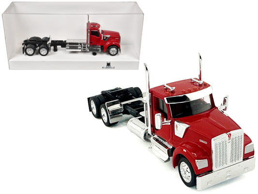 Kenworth W990 2-Axel Day Cab Red 1/87 (HO) Plastic Model Car by HO Logistics T&y