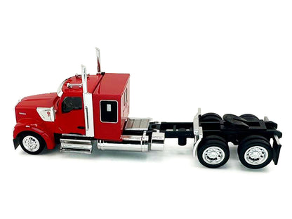 Kenworth W990 with Flat Top Sleeper Cab Red 1/87 (HO) Plastic Model Car by HO Logistics T&y