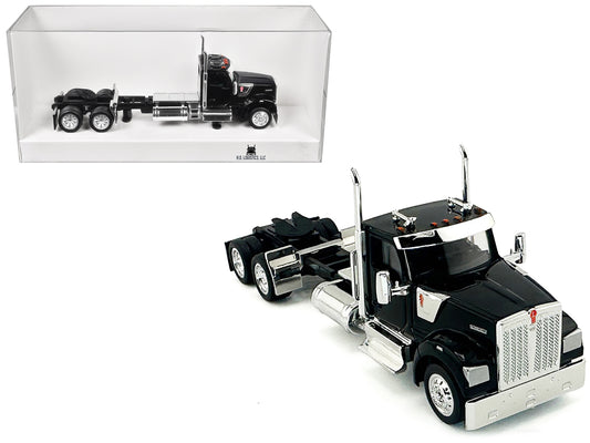 Kenworth W990 2-Axel Day Cab Black 1/87 (HO) Plastic Model Car by HO Logistics T&y