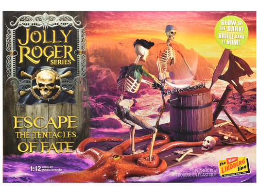 Skill 2 Model Kit Jolly Roger Series "Escape the Tentacles of Fate" Diorama Set 1/12 Scale Model by Lindberg T&y