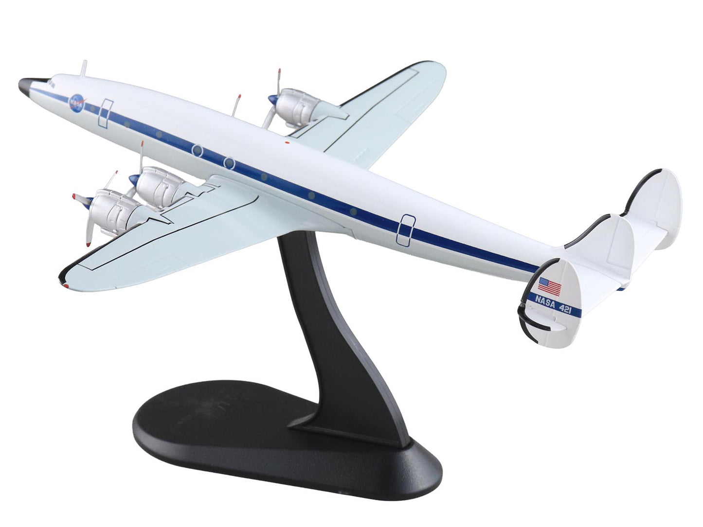 Lockheed C-121G Constellation Transport Aircraft "NASA 421 Maryland" (1969) National Aeronautics and Space Administration "Airliner Series" 1/200 T&y Diecast Model by Hobby Master