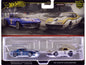 Hot Wheels Chevrolet Custom Corvette Stingray Coupe #65 Blue Metallic with White Stripes and 1969 COPO #6 Gold "Car Culture" Set of 2 Cars Diecast Model by <h2>Chevrolet Wheels</h2> <p>High-quality ca