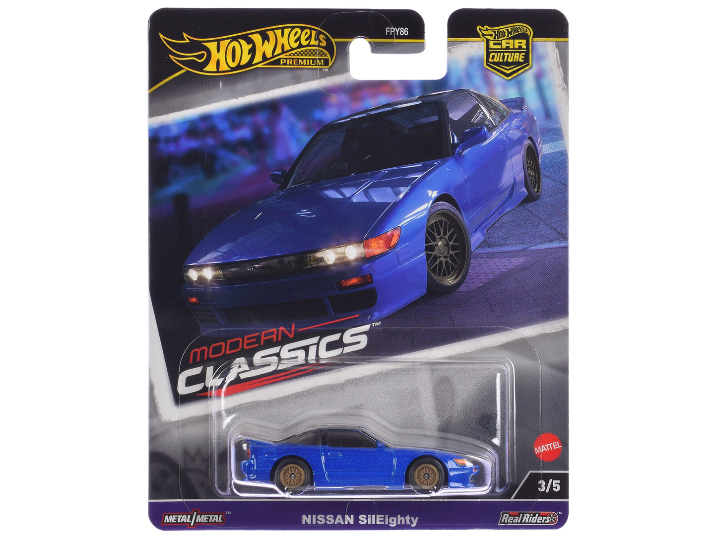Hot Wheels Nissan SilEighty Blue Metallic "Modern Classics" Series Diecast Model Car by <h2>Nissan Wheels</h2> <p>High-quality perfect for collectors and enthusiasts. Features detailed interior exteri
