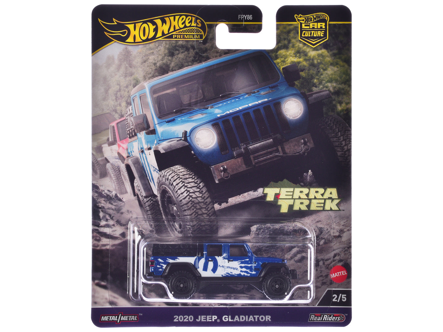 Hot Wheels 2020 Jeep Gladiator Pickup Truck Blue Metallic "MOPAR" "Terra Trek" Series Diecast Model Car by <h2>2020 Wheels</h2> <p>High-quality perfect for collectors and enthusiasts. Features detaile